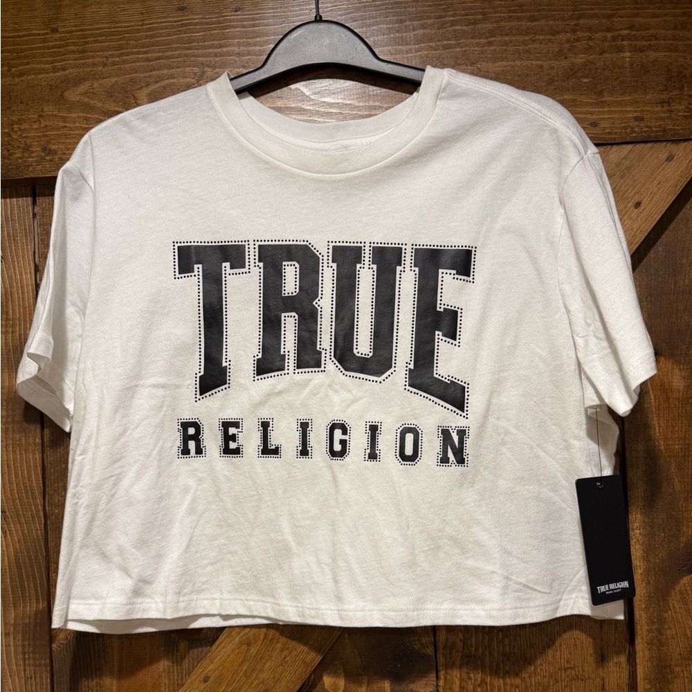 NWT True Religion Graphic Crop Size Large